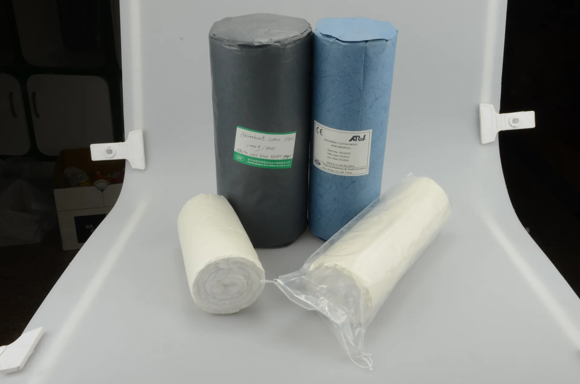 100% medical absorbent cotton wool/roll7-1000g 5