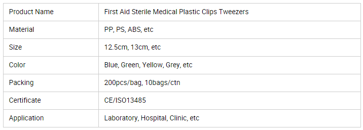 Disposable medical surgical plastic tweezers/forceps 7