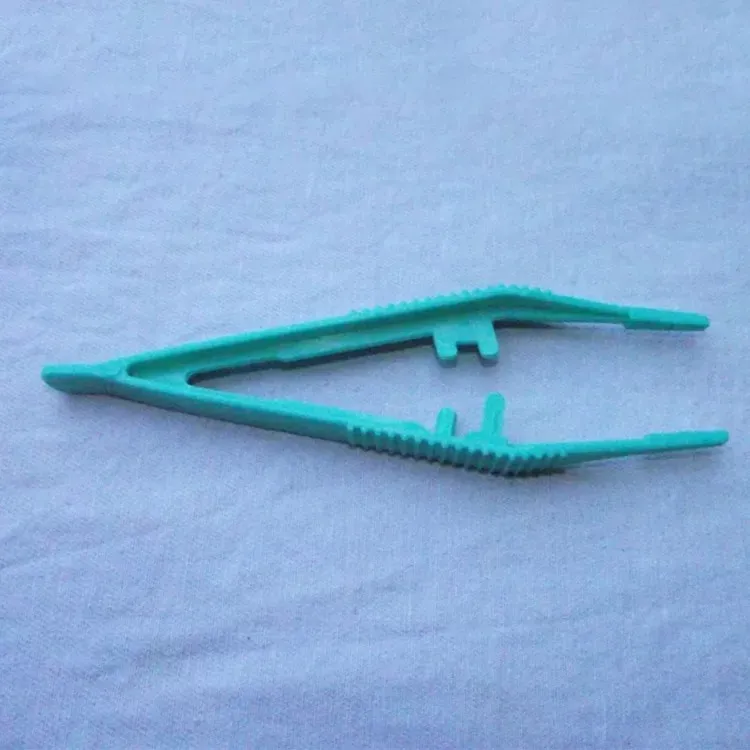 Disposable medical surgical plastic tweezers/forceps 10
