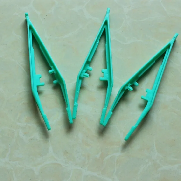 Disposable medical surgical plastic tweezers/forceps 12