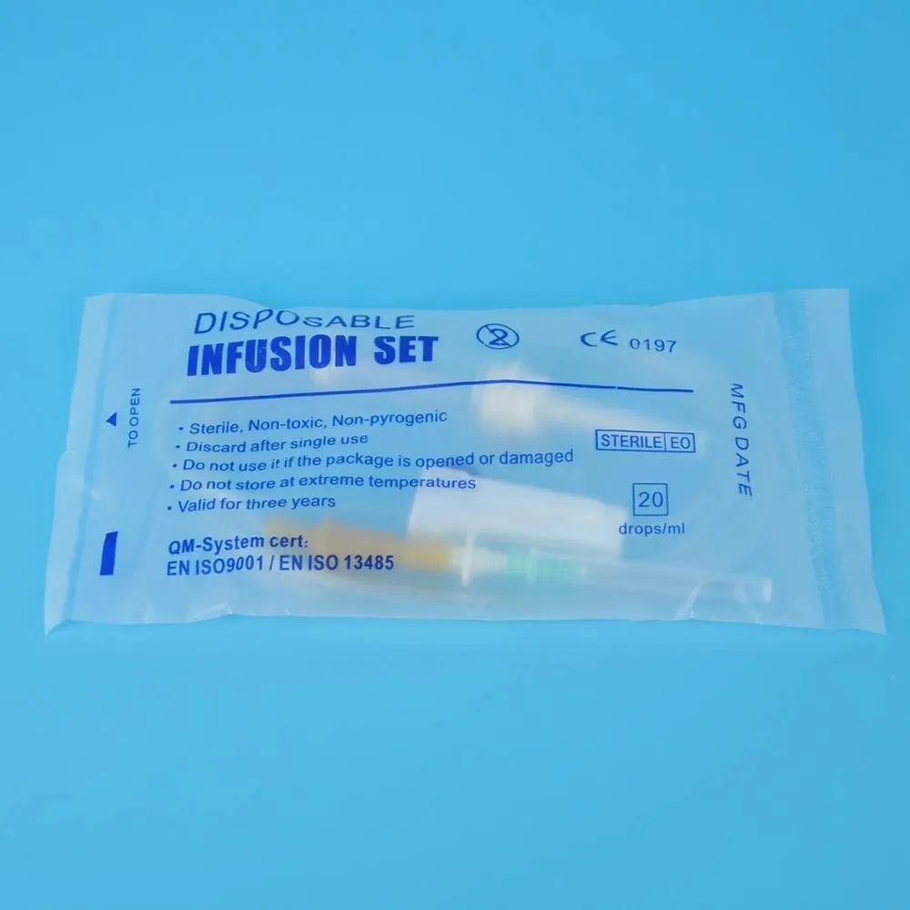 Disposable medical infusion set Sterile iv infusion set 6