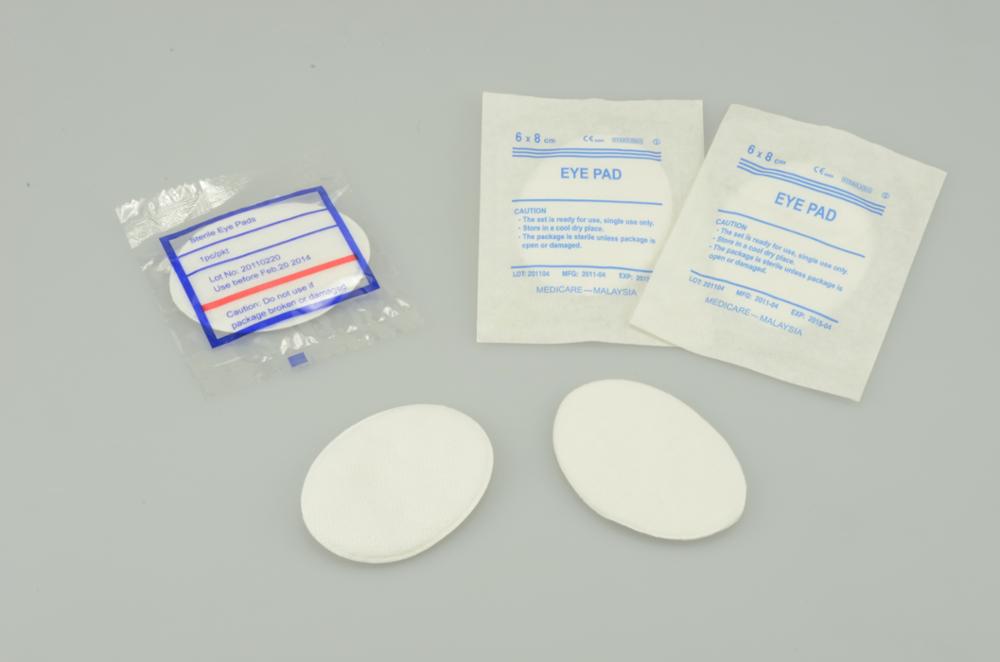 Medical natural cotton sterile or non-sterile eye pads 5
