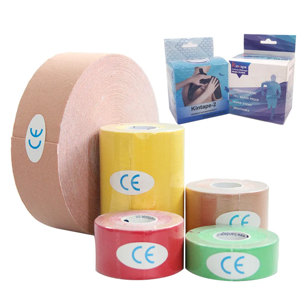 Printed Self Adhesive Kinesiology Sport Water Proof and Sweat Proof Quick-drying Tape 3