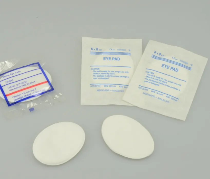 Medical natural cotton sterile or non-sterile eye pads 3