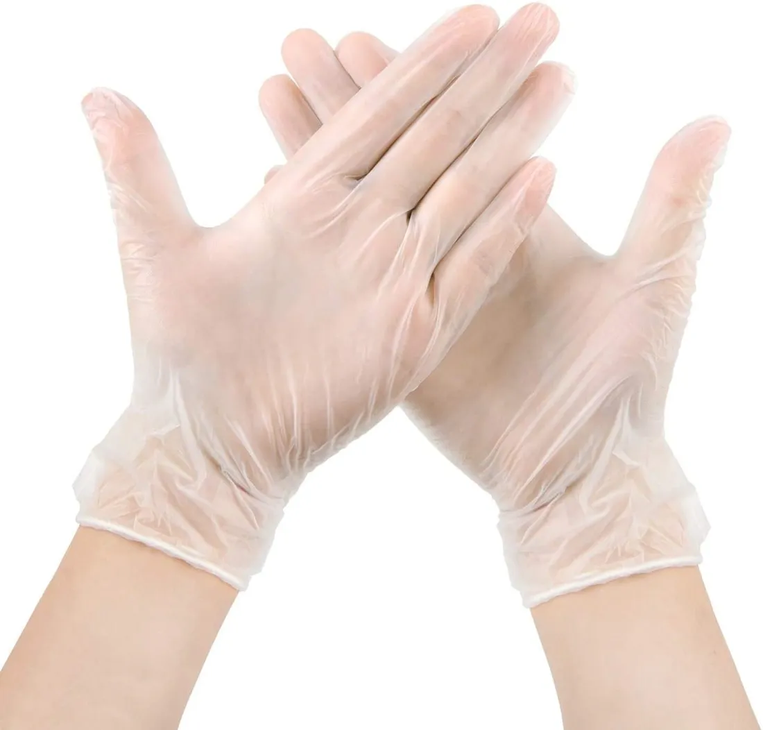 Disposable Vinyl PVC Examination gloves Powder Free 4