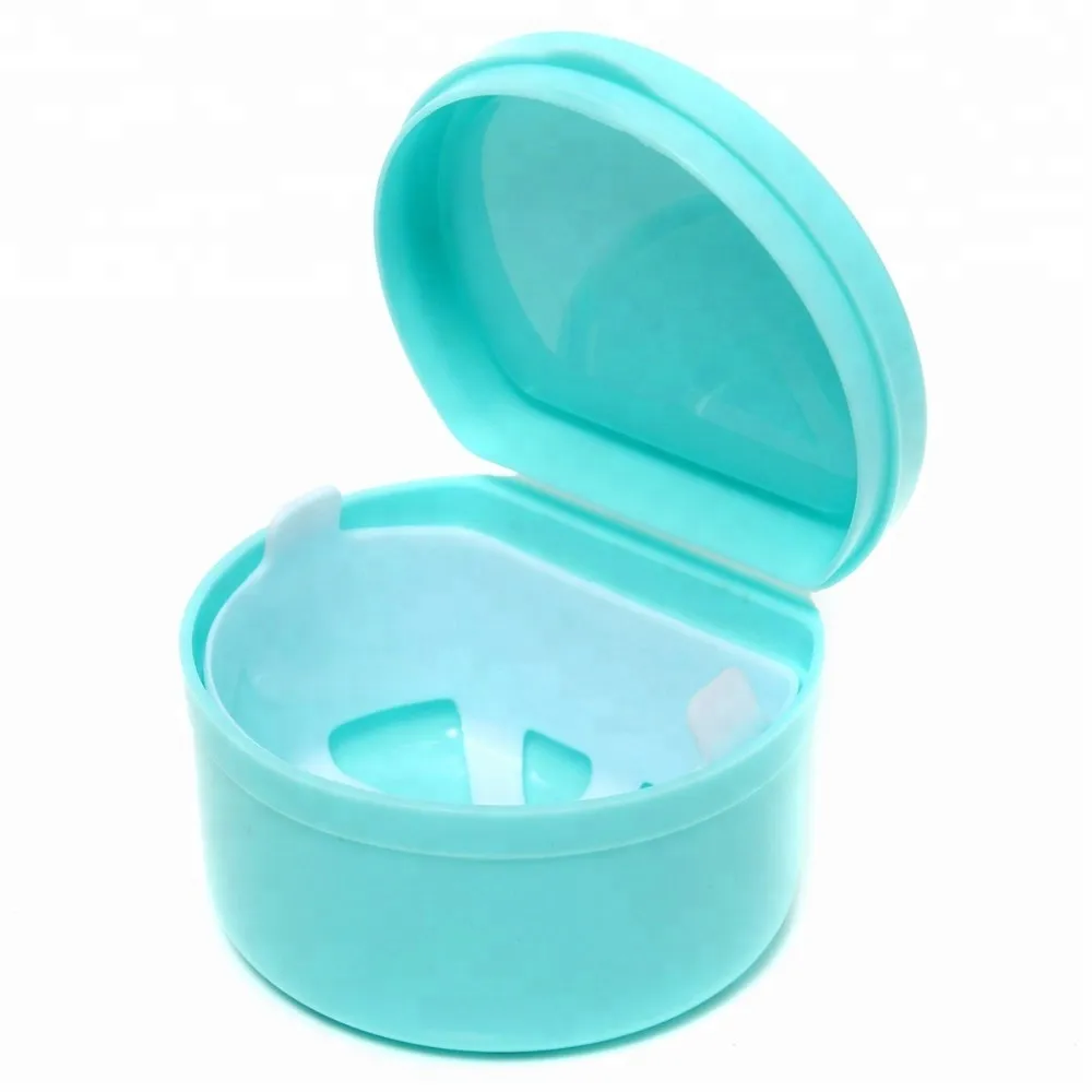 Dental Orthodontic Retainer Denture bath Box case For Keeping Denture Clean 4