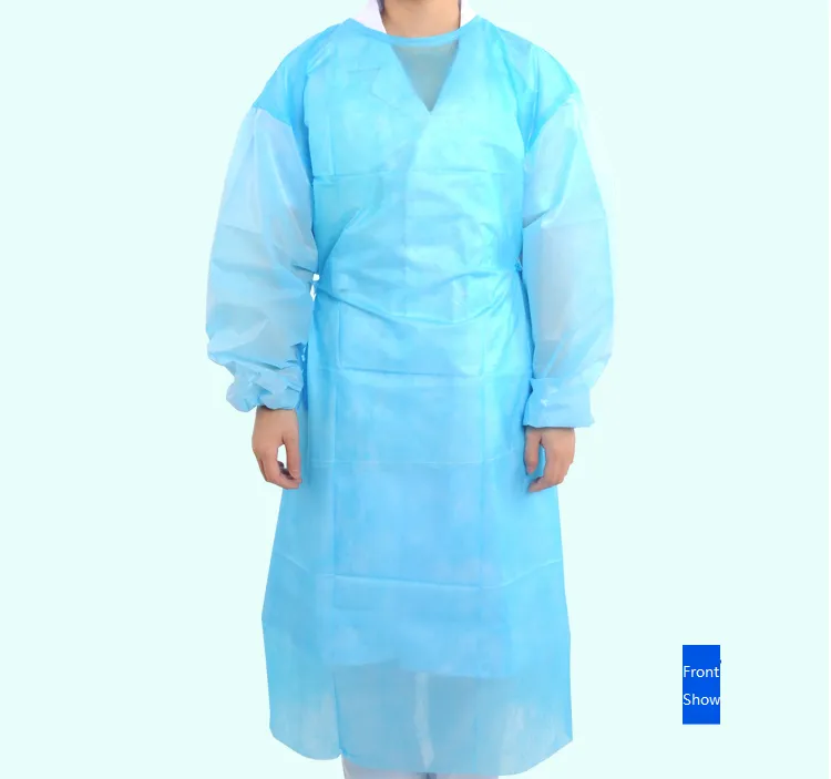 Disposable Non toxic PP material Isolation Gown Sterile