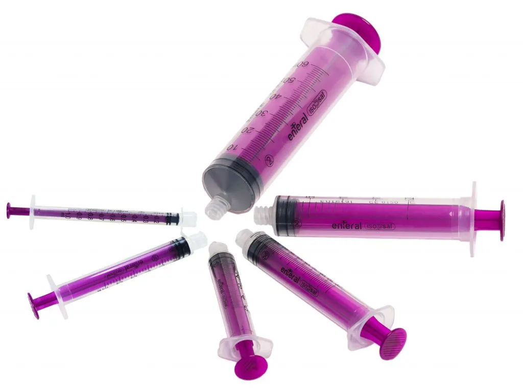 Disposable oral feeding syringe with all sizes 5