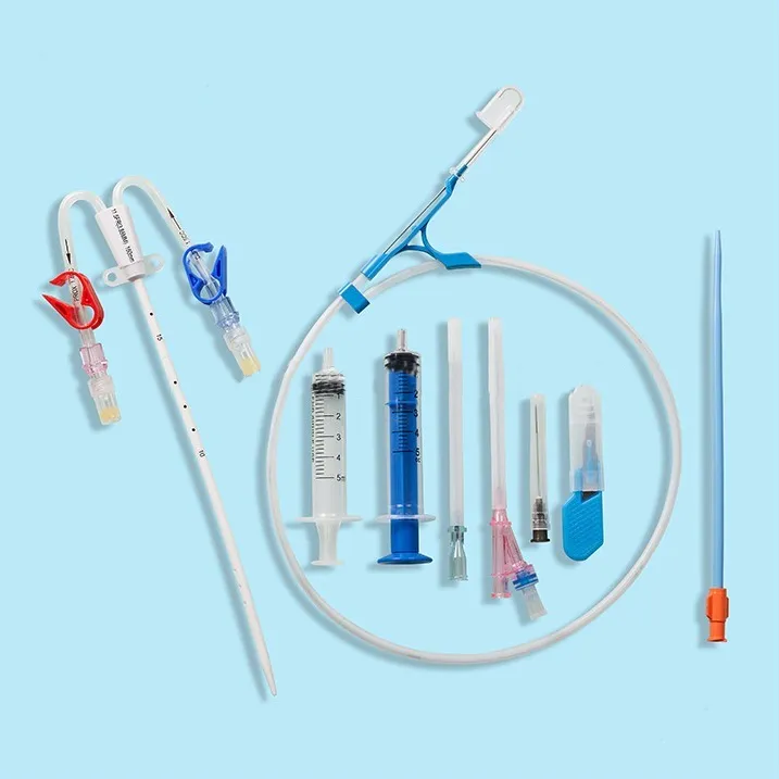 Stainless Steel Guide Wire Hemodialysis Catheter Kits