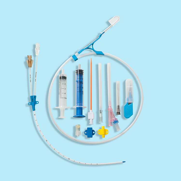 Disposable Central Venous Catheter Kit Single /Double /Triple/Quad-Lumen 12