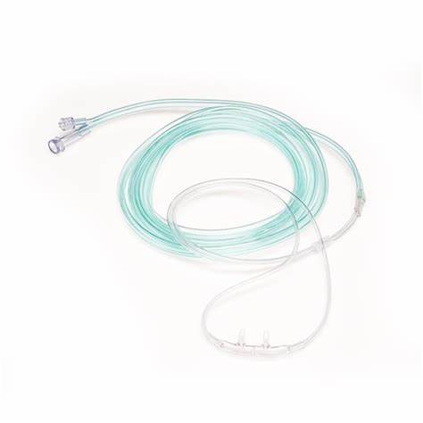 PVC tube Medical soft oxygen nasal breathing cannula 4