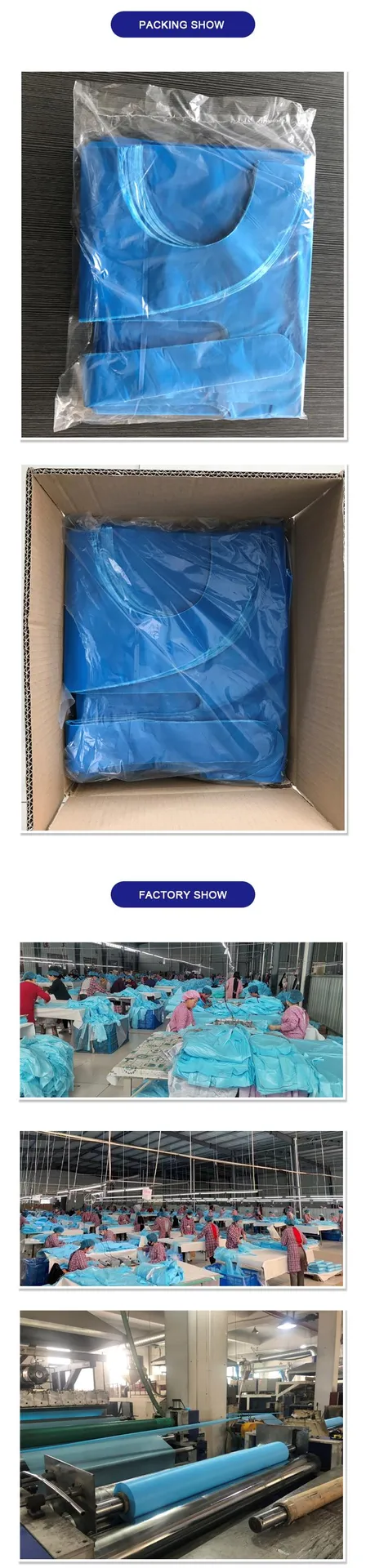 Disposable Waterproof Cleaning Plastic Biodegradable White Blue PE/CPE/PVC Apron 8
