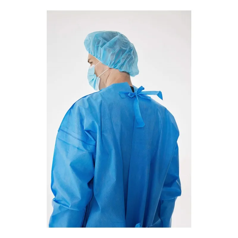 Disposable Consumable PP/PP+PE/SMS Isolation Protective Gown with Non-Woven Fabric 7