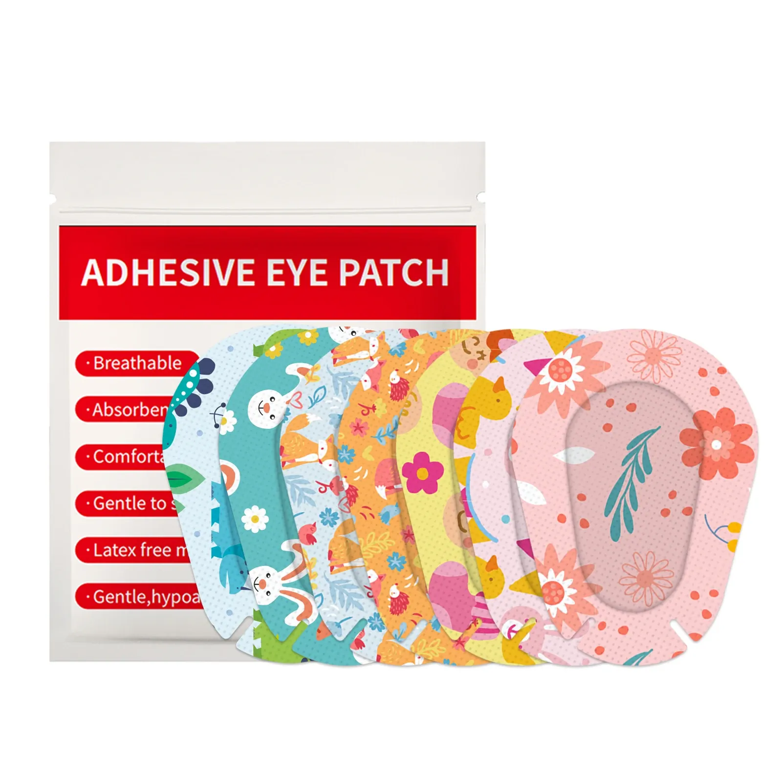 Hypoallergenic Non Woven Adhesive Disposable Amblyopia Eye Patches Eye Pad 9